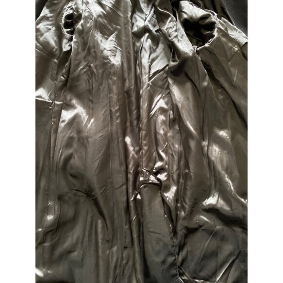 City Chic Black Faux Fur Cuff Belted Jacket Size 16 NWT - Picture 9 of 16